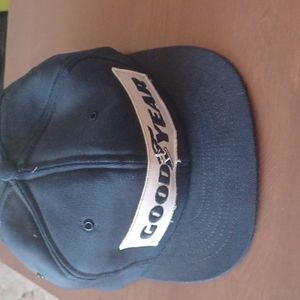 Vintage Goodyear tire snap back trucker hat.
